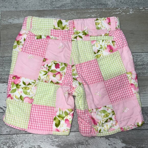Janie and Jack Quilted Patchwork Bermuda Shorts Size 3T - Picture 3 of 6